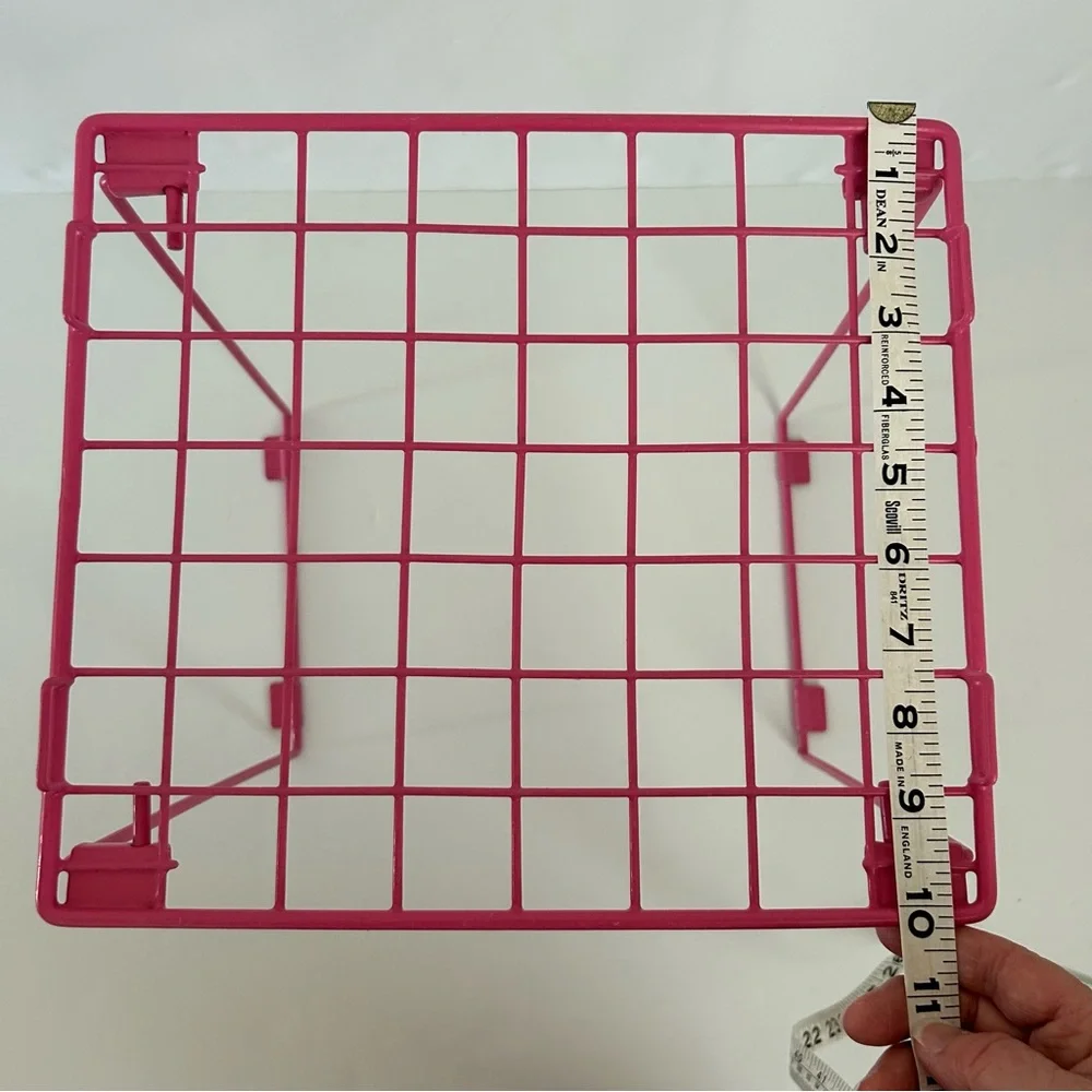 Collapsible Pink Metal Plastic Coated School Home Locker Shelves